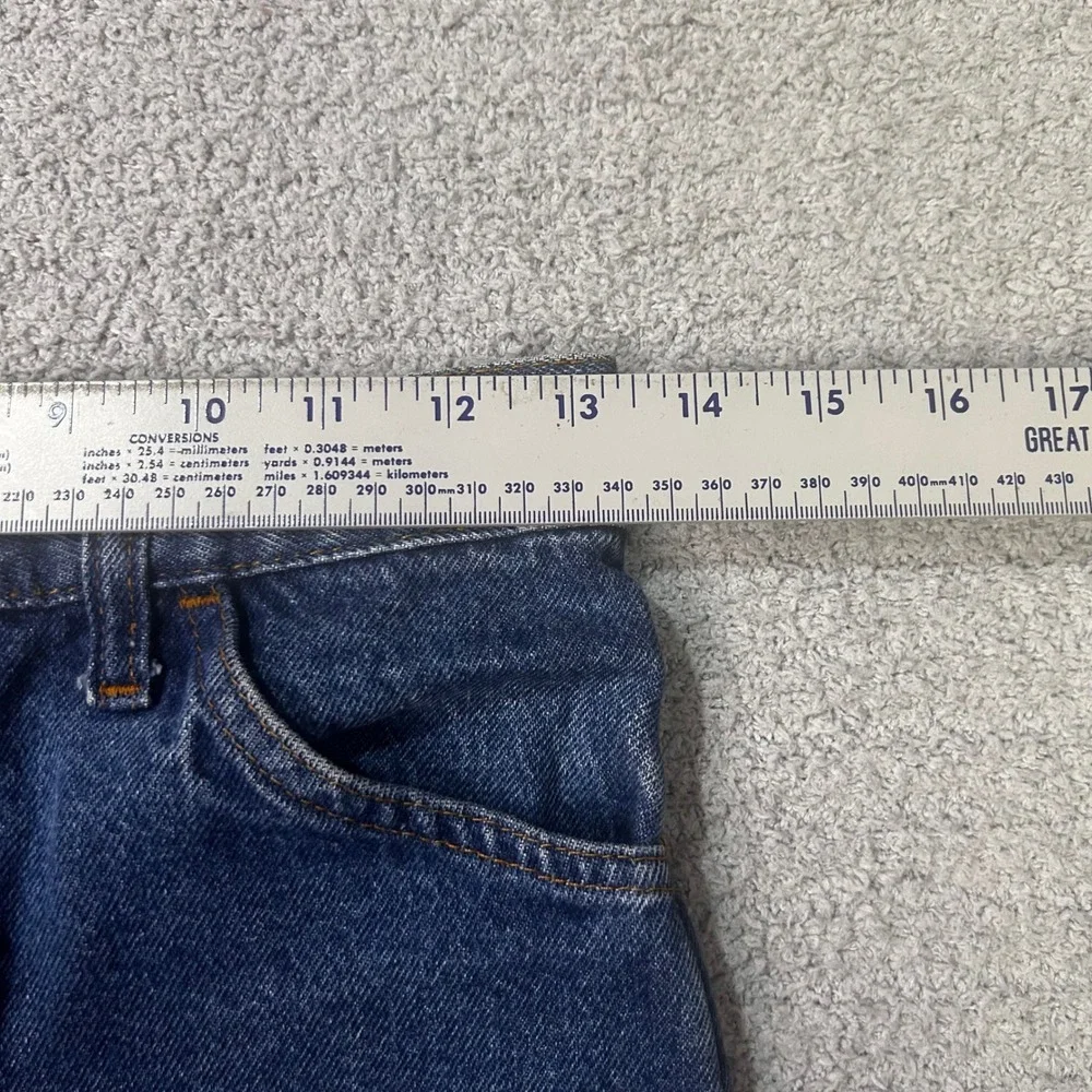 Vintage Denim Cutoff Shorts 80s High Waisted 14 Blue Retro Skater Indie Boho